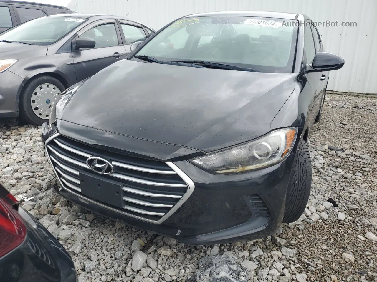 2018 Hyundai Elantra Se Черный vin: 5NPD74LF0JH234003