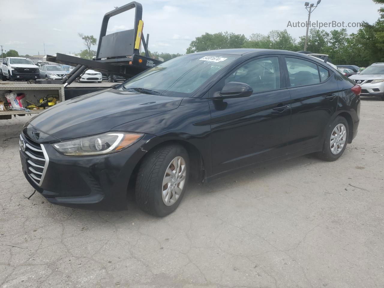 2018 Hyundai Elantra Se Черный vin: 5NPD74LF0JH234003