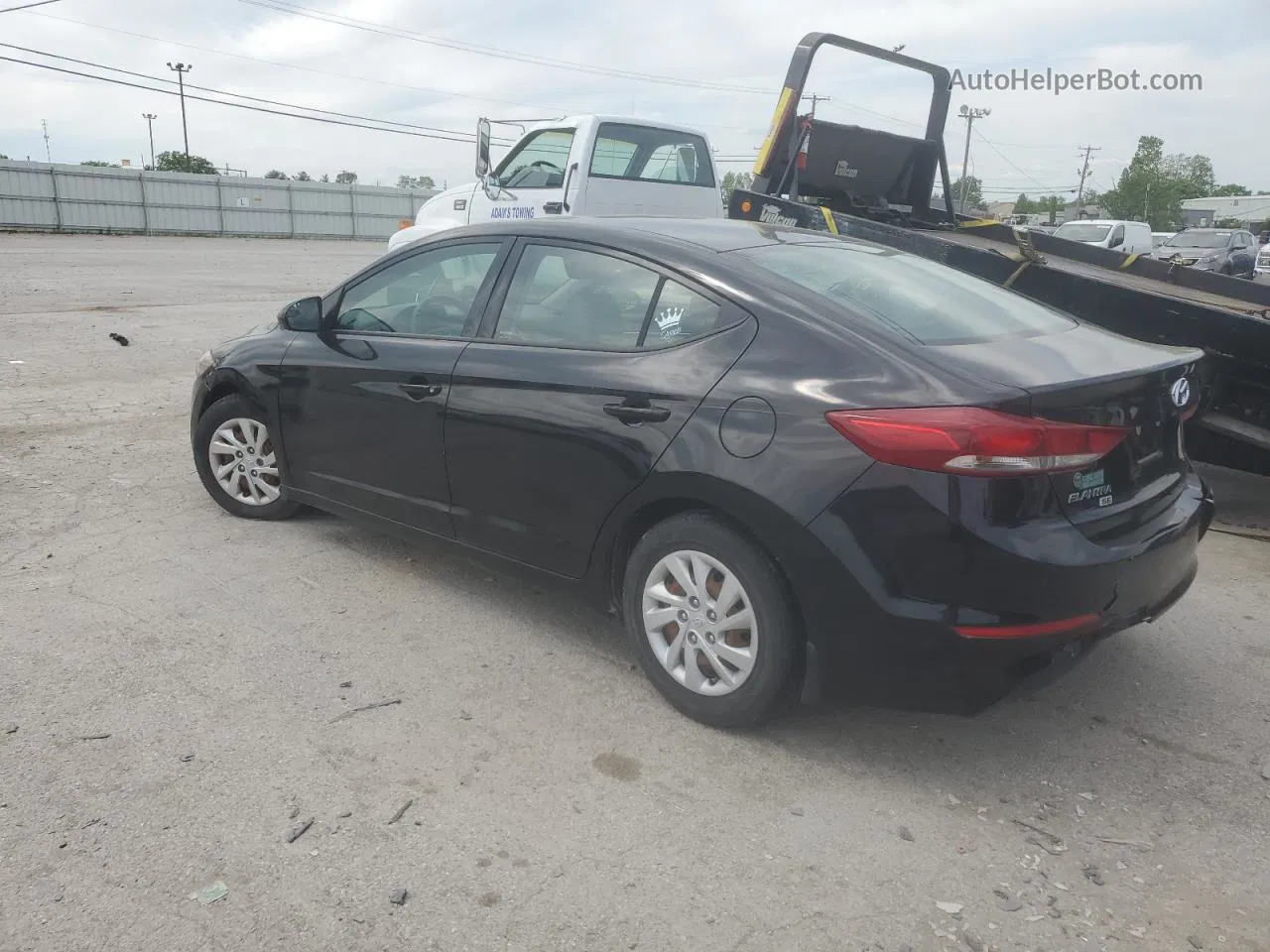 2018 Hyundai Elantra Se Черный vin: 5NPD74LF0JH234003