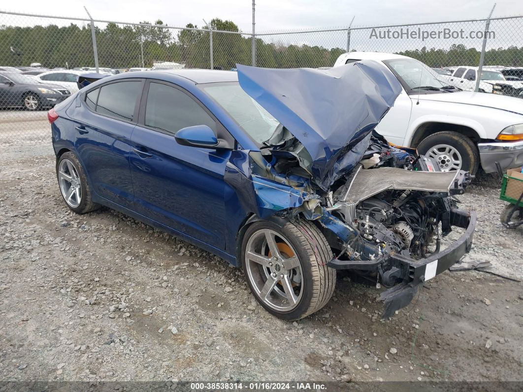 2018 Hyundai Elantra Se Blue vin: 5NPD74LF0JH335087