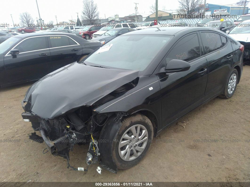 2018 Hyundai Elantra Se Black vin: 5NPD74LF0JH345683