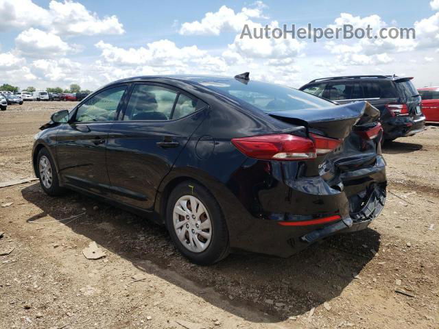 2018 Hyundai Elantra Se Black vin: 5NPD74LF0JH389358