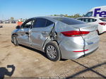 2018 Hyundai Elantra Se Silver vin: 5NPD74LF0JH393295