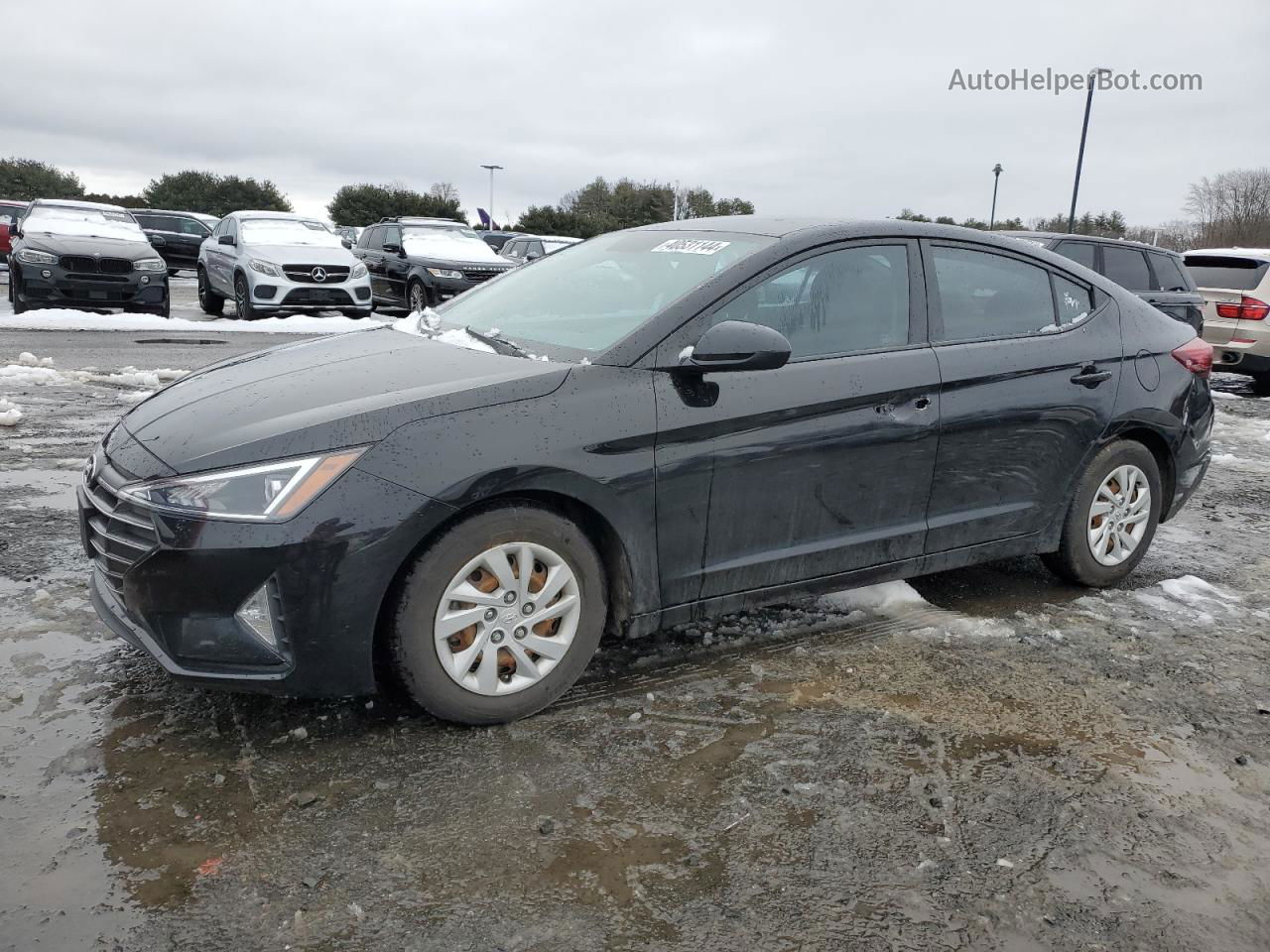 2019 Hyundai Elantra Se Черный vin: 5NPD74LF0KH410419