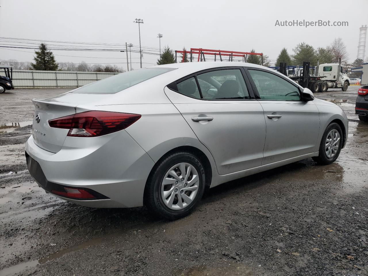 2019 Hyundai Elantra Se Silver vin: 5NPD74LF0KH436082