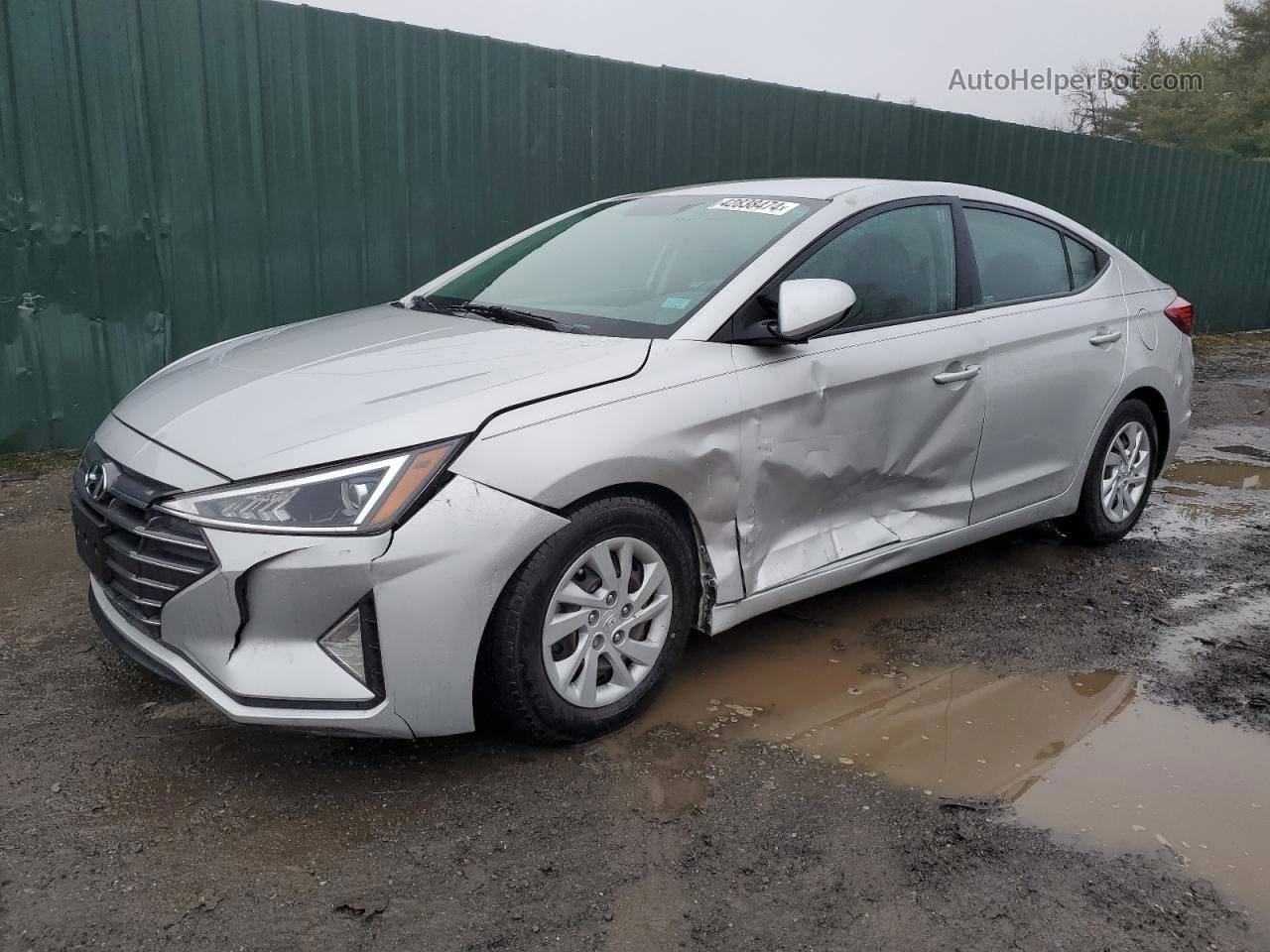 2019 Hyundai Elantra Se Серебряный vin: 5NPD74LF0KH436082