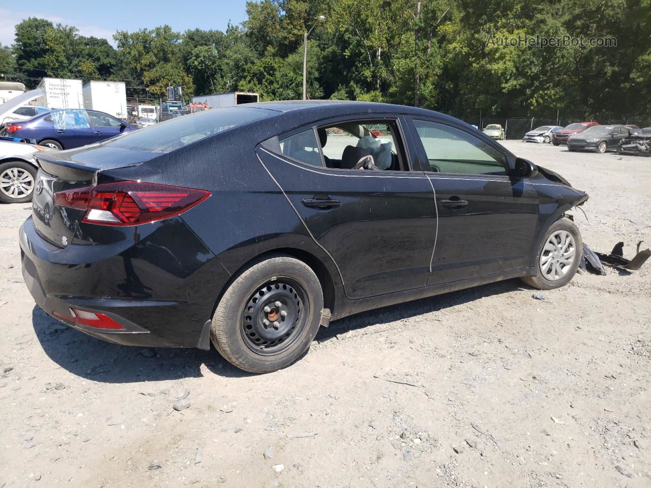 2019 Hyundai Elantra Se Черный vin: 5NPD74LF0KH453836