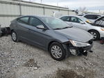 2019 Hyundai Elantra Se Gray vin: 5NPD74LF0KH468479