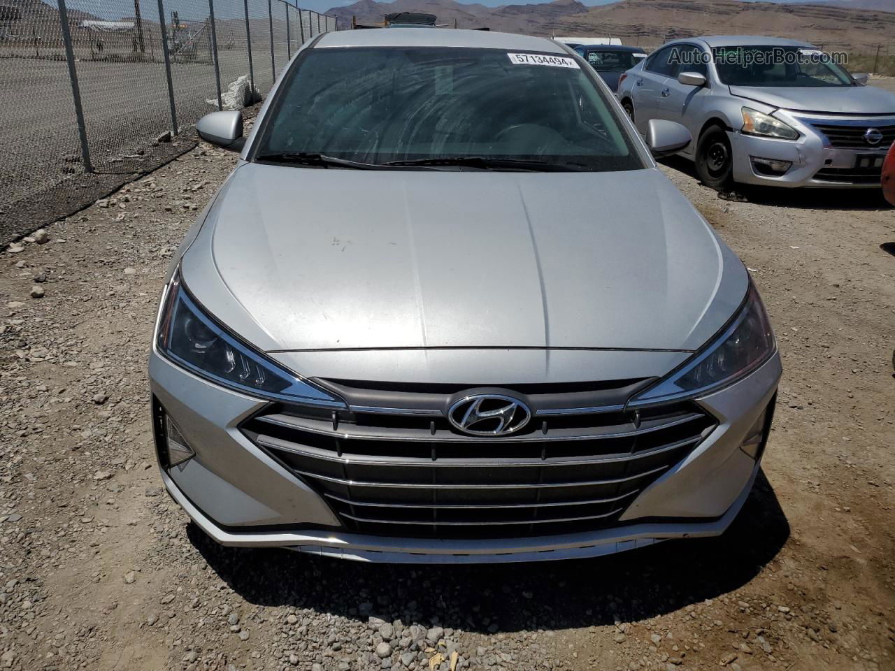 2019 Hyundai Elantra Se Silver vin: 5NPD74LF0KH482091