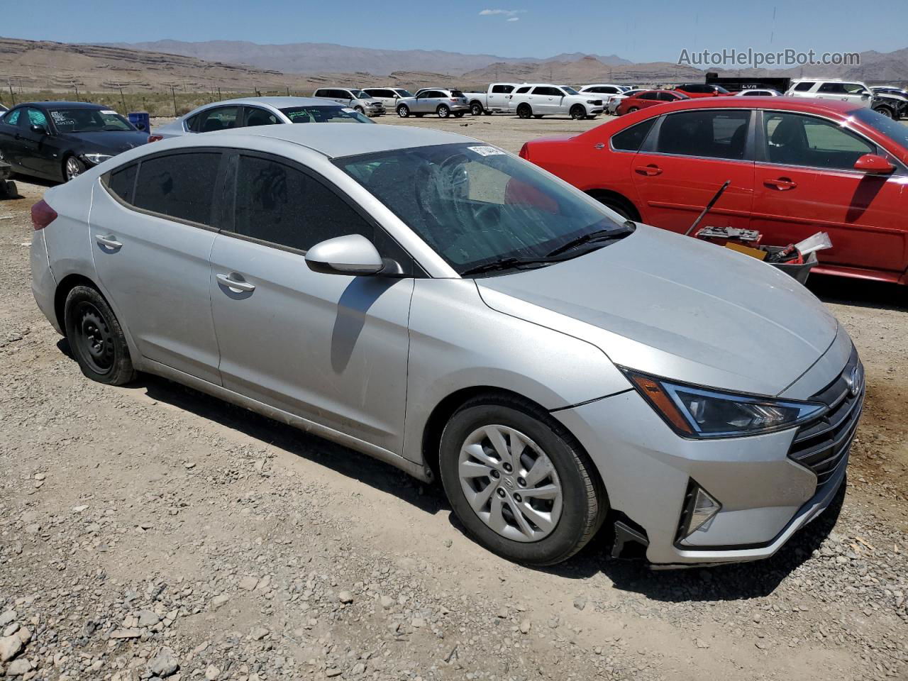 2019 Hyundai Elantra Se Silver vin: 5NPD74LF0KH482091