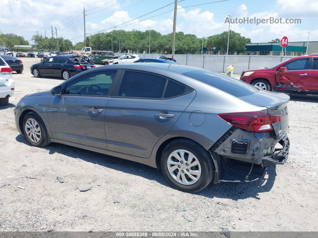 2019 Hyundai Elantra Se Gray vin: 5NPD74LF0KH493141