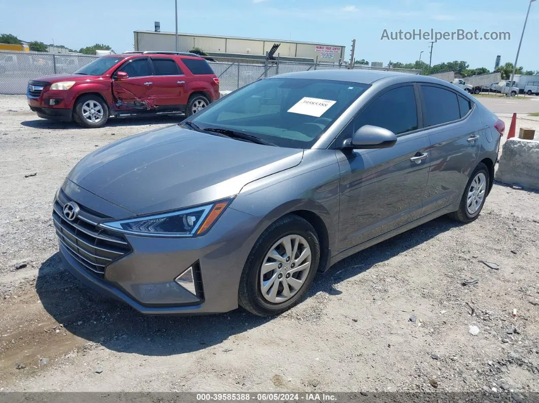 2019 Hyundai Elantra Se Серый vin: 5NPD74LF0KH493141