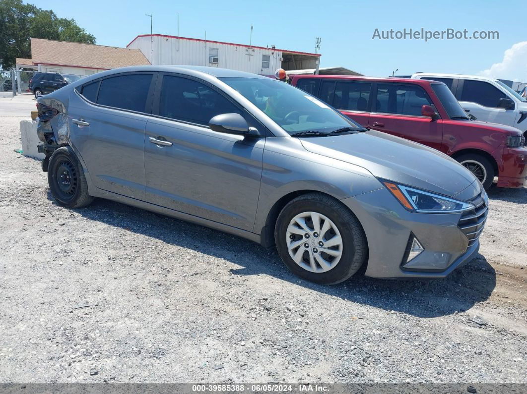 2019 Hyundai Elantra Se Gray vin: 5NPD74LF0KH493141