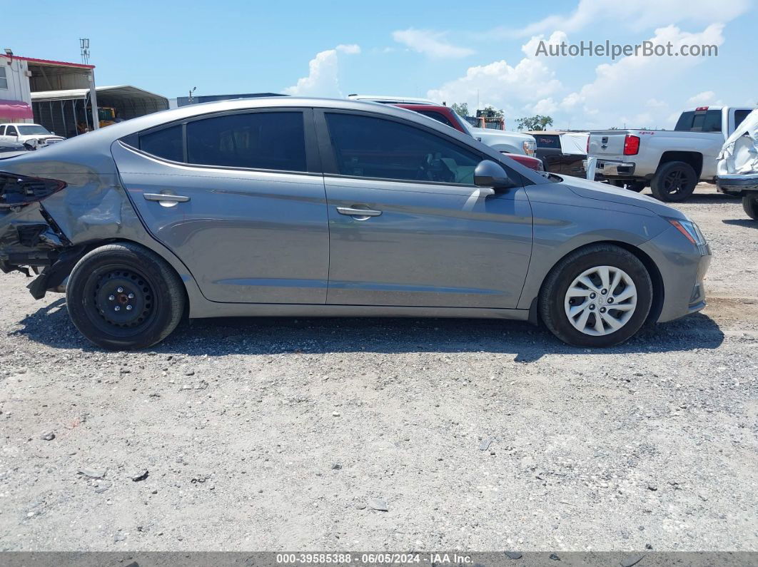 2019 Hyundai Elantra Se Gray vin: 5NPD74LF0KH493141