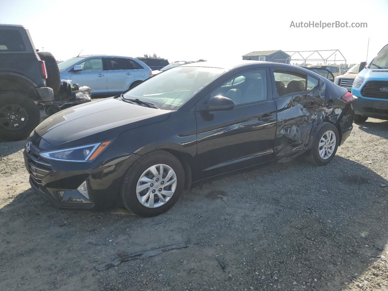 2019 Hyundai Elantra Se Black vin: 5NPD74LF0KH495567