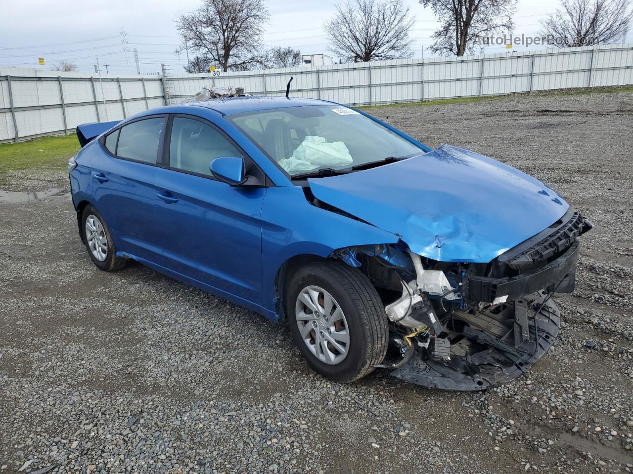 2017 Hyundai Elantra Se Blue vin: 5NPD74LF1HH089547