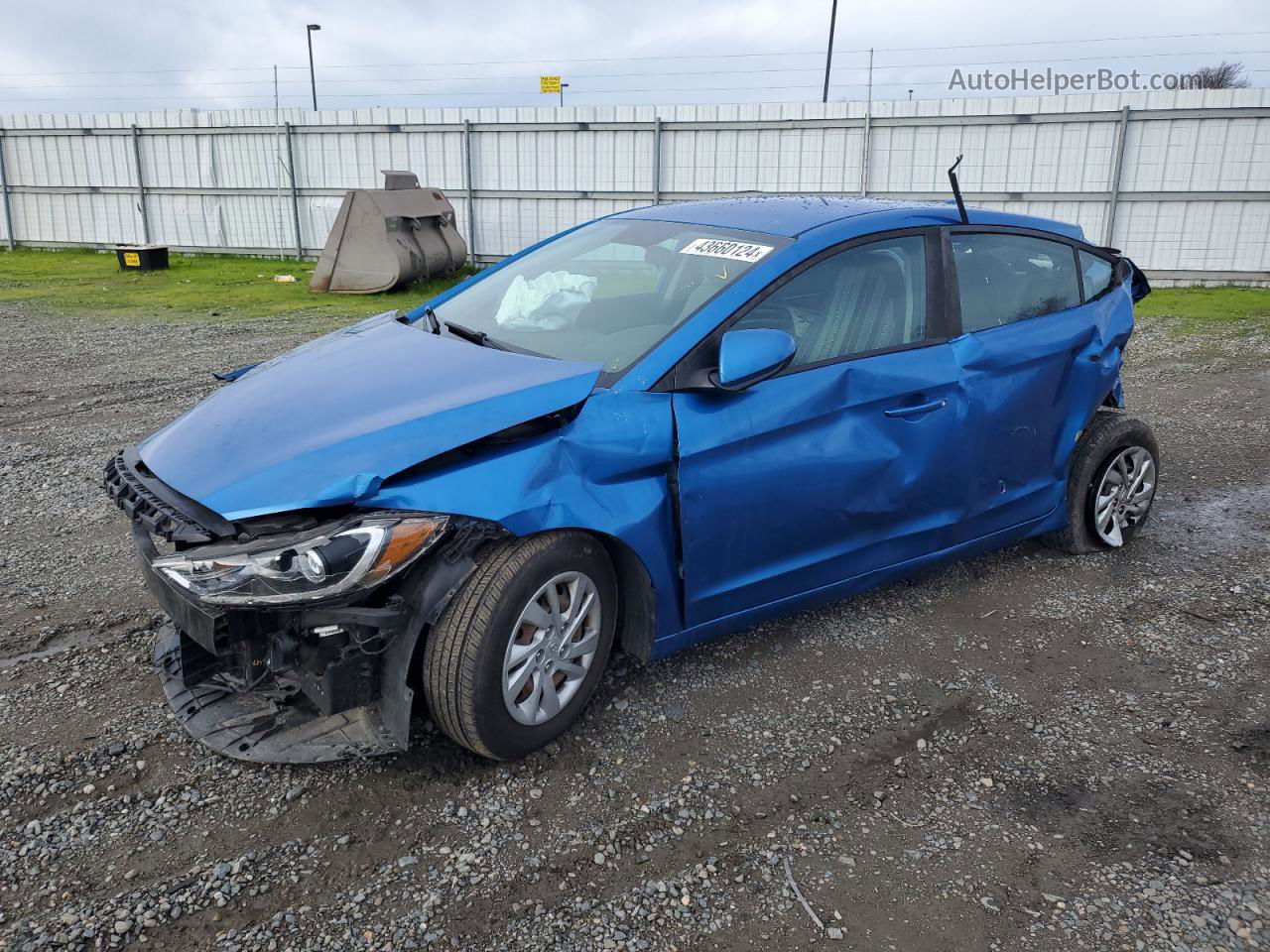 2017 Hyundai Elantra Se Blue vin: 5NPD74LF1HH089547