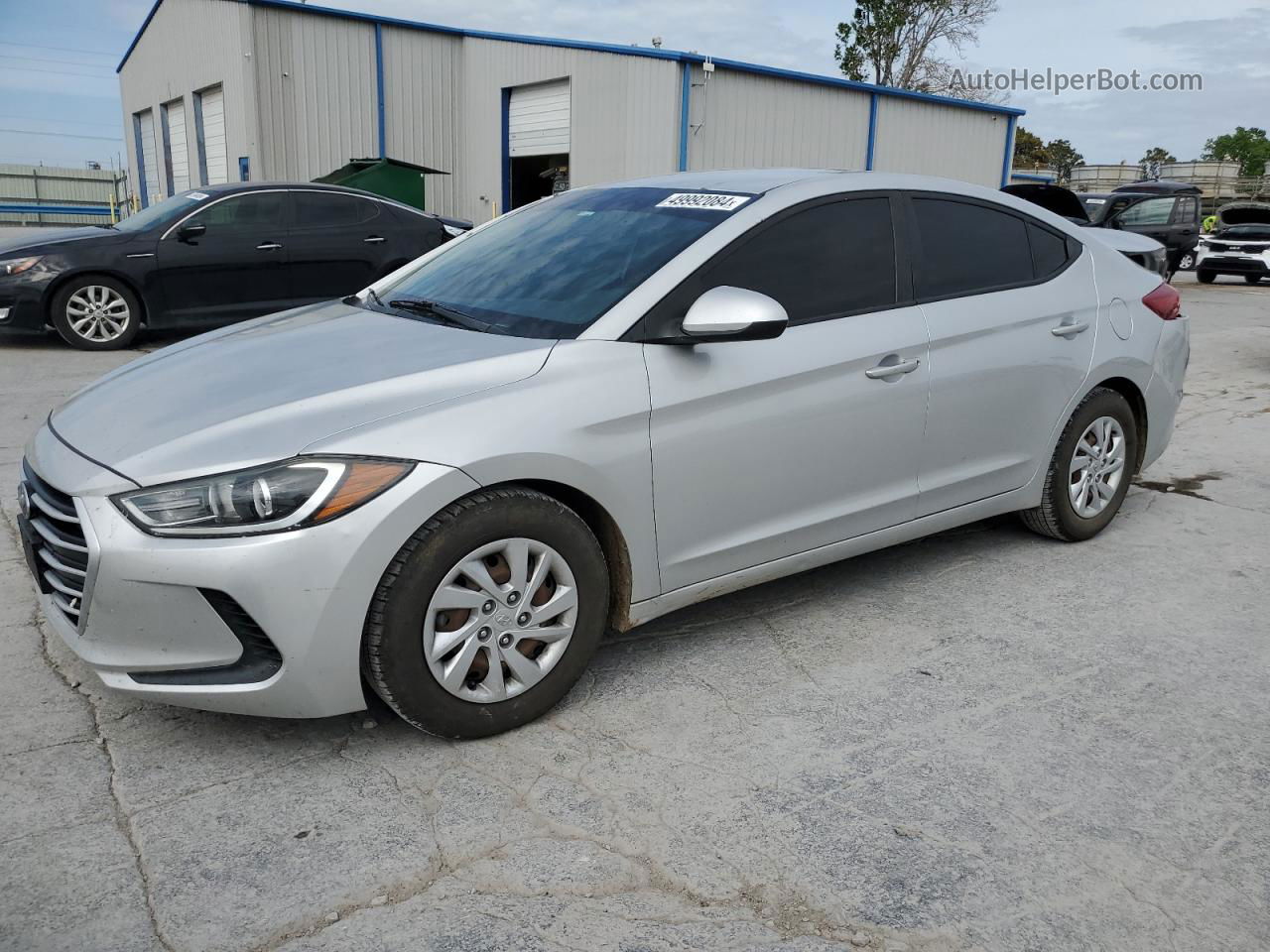 2017 Hyundai Elantra Se Silver vin: 5NPD74LF1HH132347