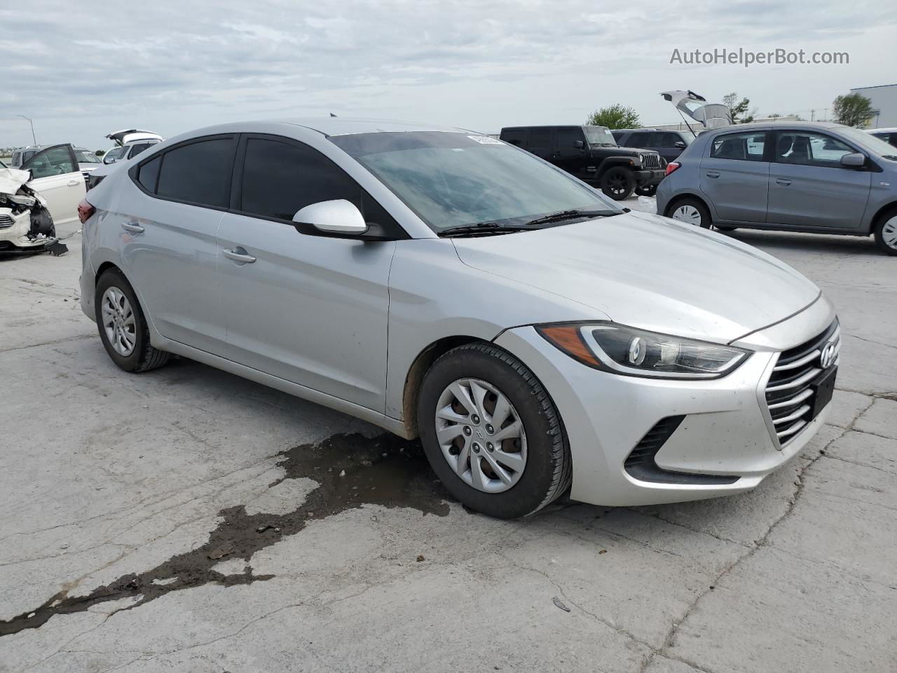 2017 Hyundai Elantra Se Silver vin: 5NPD74LF1HH132347