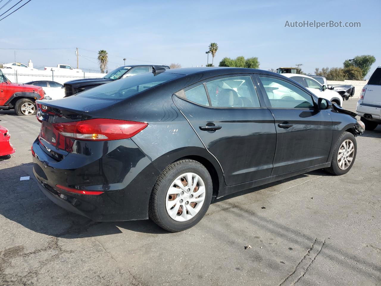 2017 Hyundai Elantra Se Black vin: 5NPD74LF1HH133644