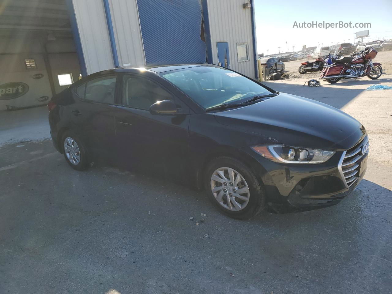 2017 Hyundai Elantra Se Черный vin: 5NPD74LF1HH148791