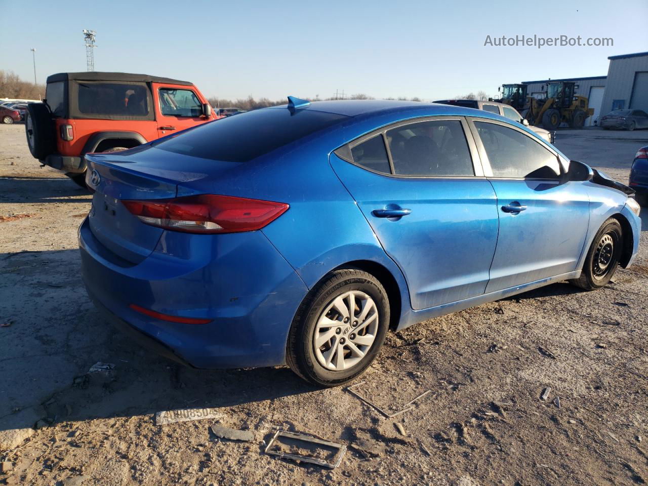 2017 Hyundai Elantra Se Blue vin: 5NPD74LF1HH170046