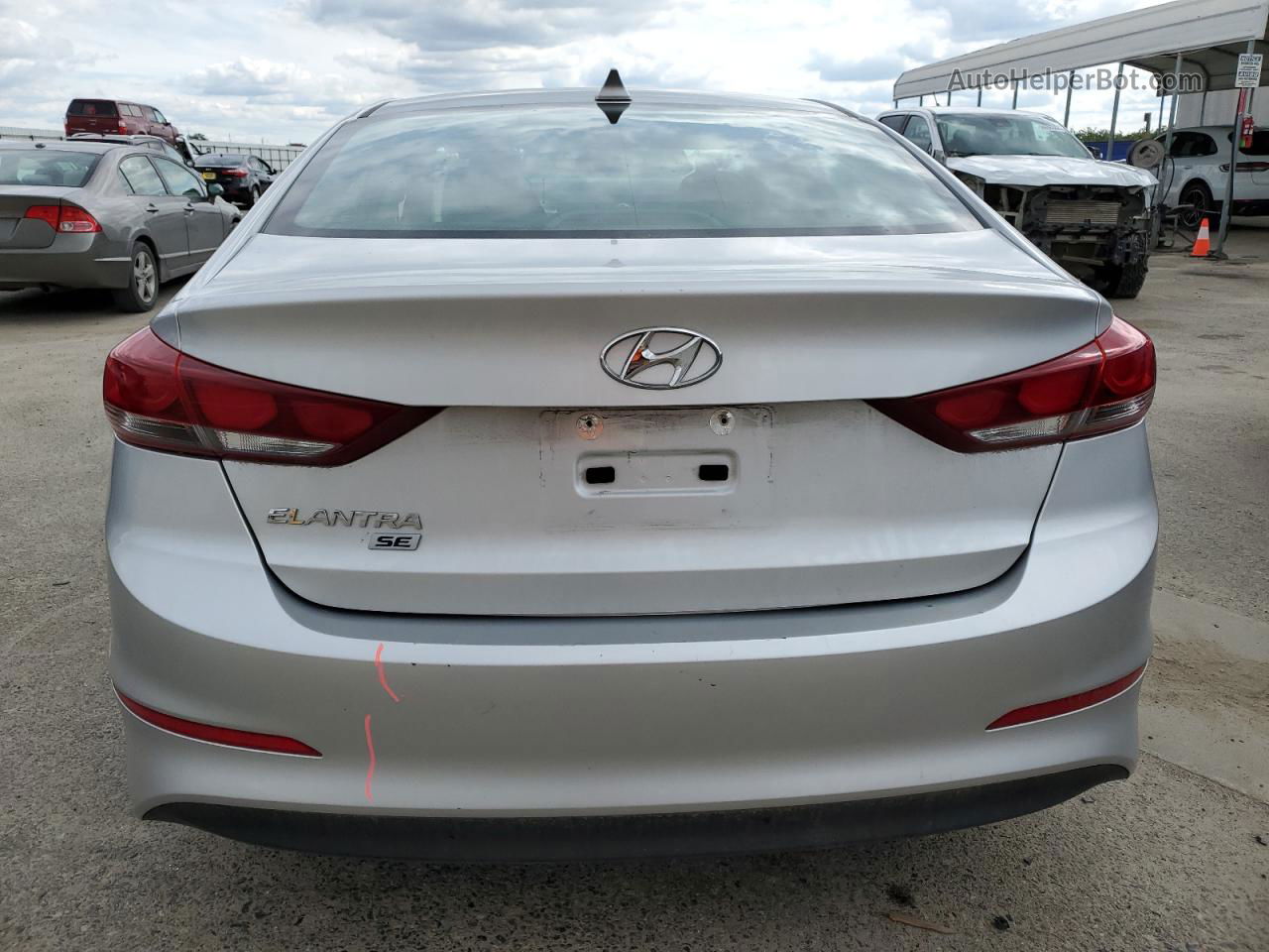 2017 Hyundai Elantra Se Silver vin: 5NPD74LF1HH193326