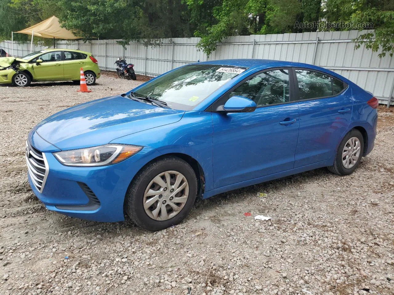 2017 Hyundai Elantra Se Blue vin: 5NPD74LF1HH210125