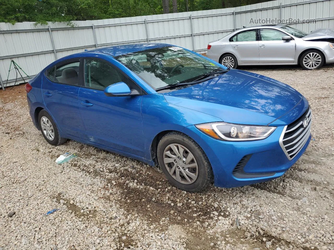 2017 Hyundai Elantra Se Blue vin: 5NPD74LF1HH210125