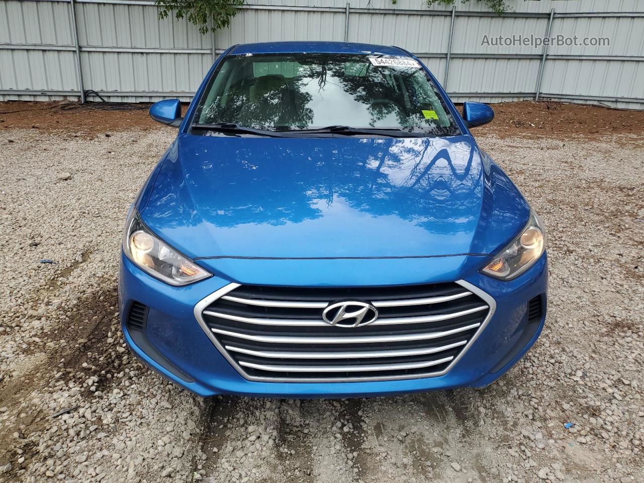 2017 Hyundai Elantra Se Синий vin: 5NPD74LF1HH210125