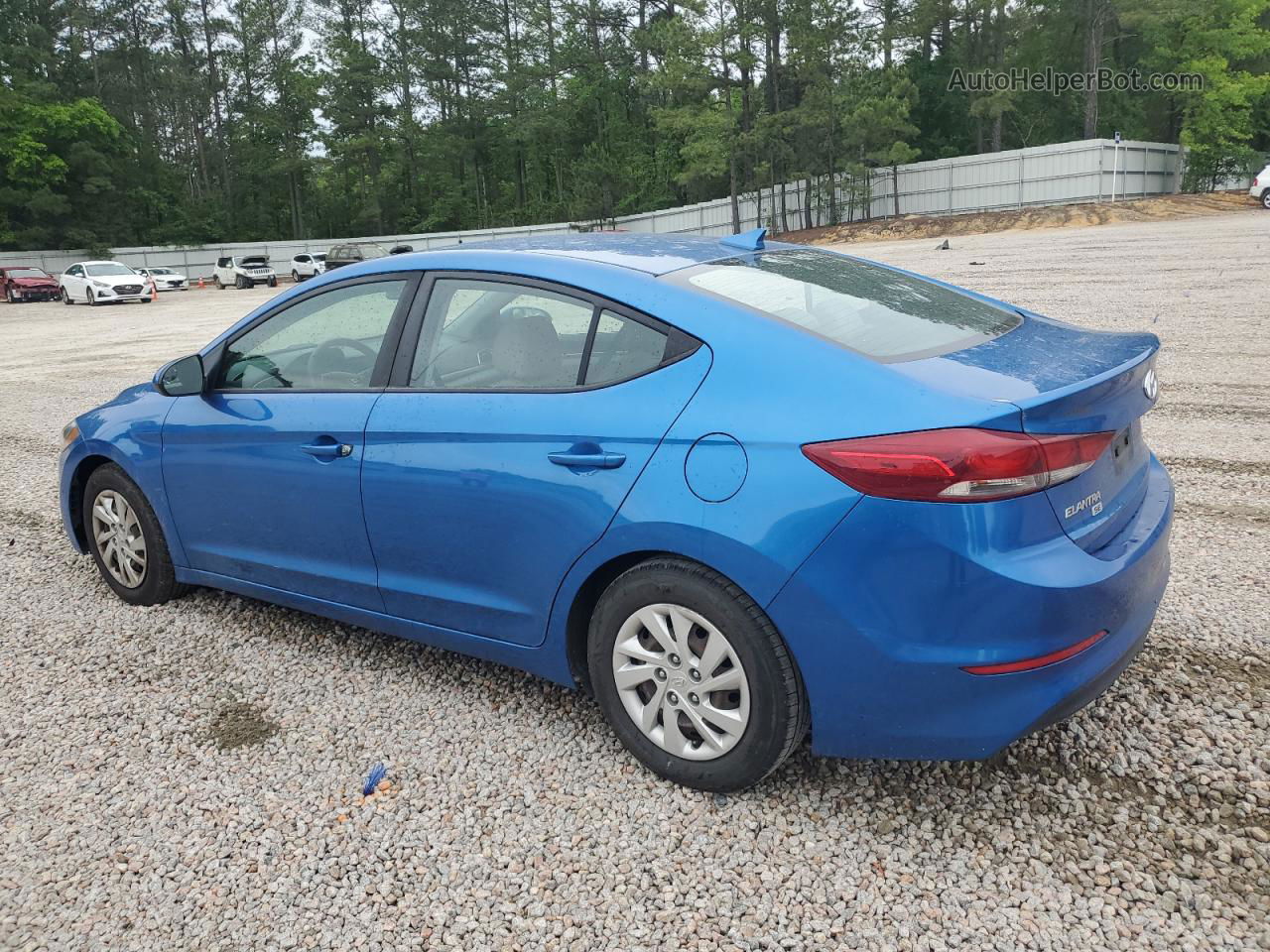 2017 Hyundai Elantra Se Синий vin: 5NPD74LF1HH210125