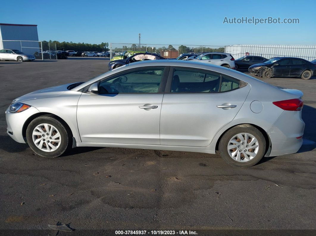 2018 Hyundai Elantra Se Silver vin: 5NPD74LF1JH246242