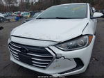 2018 Hyundai Elantra Se White vin: 5NPD74LF1JH351377