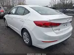 2018 Hyundai Elantra Se White vin: 5NPD74LF1JH351377
