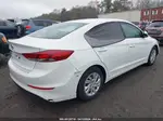 2018 Hyundai Elantra Se White vin: 5NPD74LF1JH351377