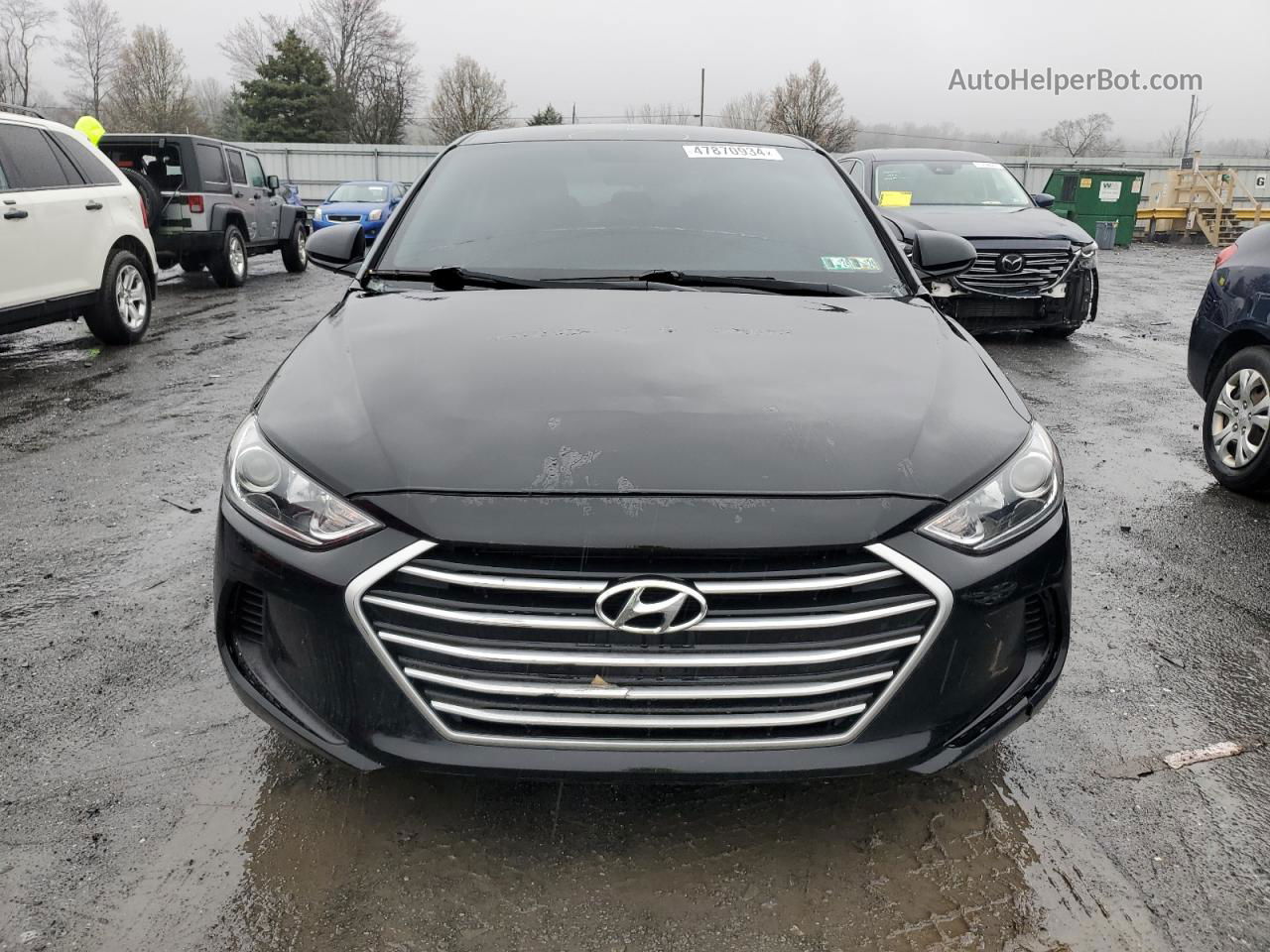 2018 Hyundai Elantra Se Black vin: 5NPD74LF1JH353467