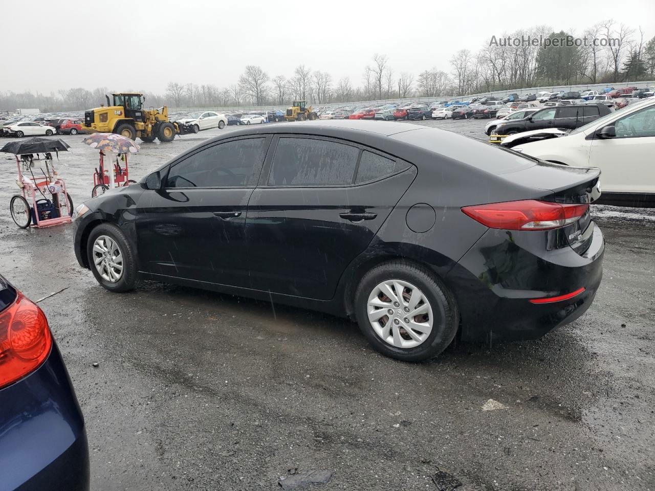 2018 Hyundai Elantra Se Black vin: 5NPD74LF1JH353467