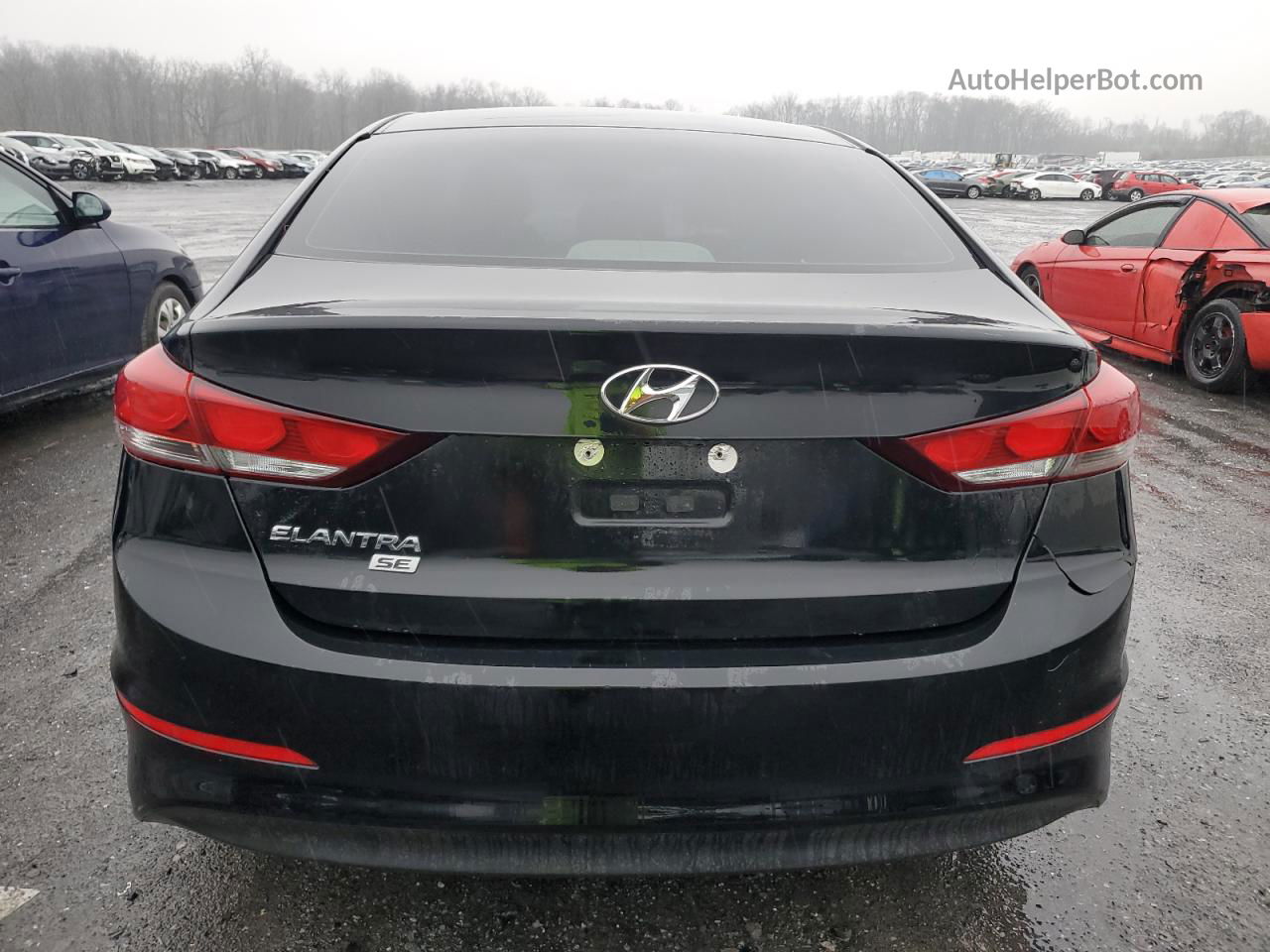 2018 Hyundai Elantra Se Black vin: 5NPD74LF1JH353467