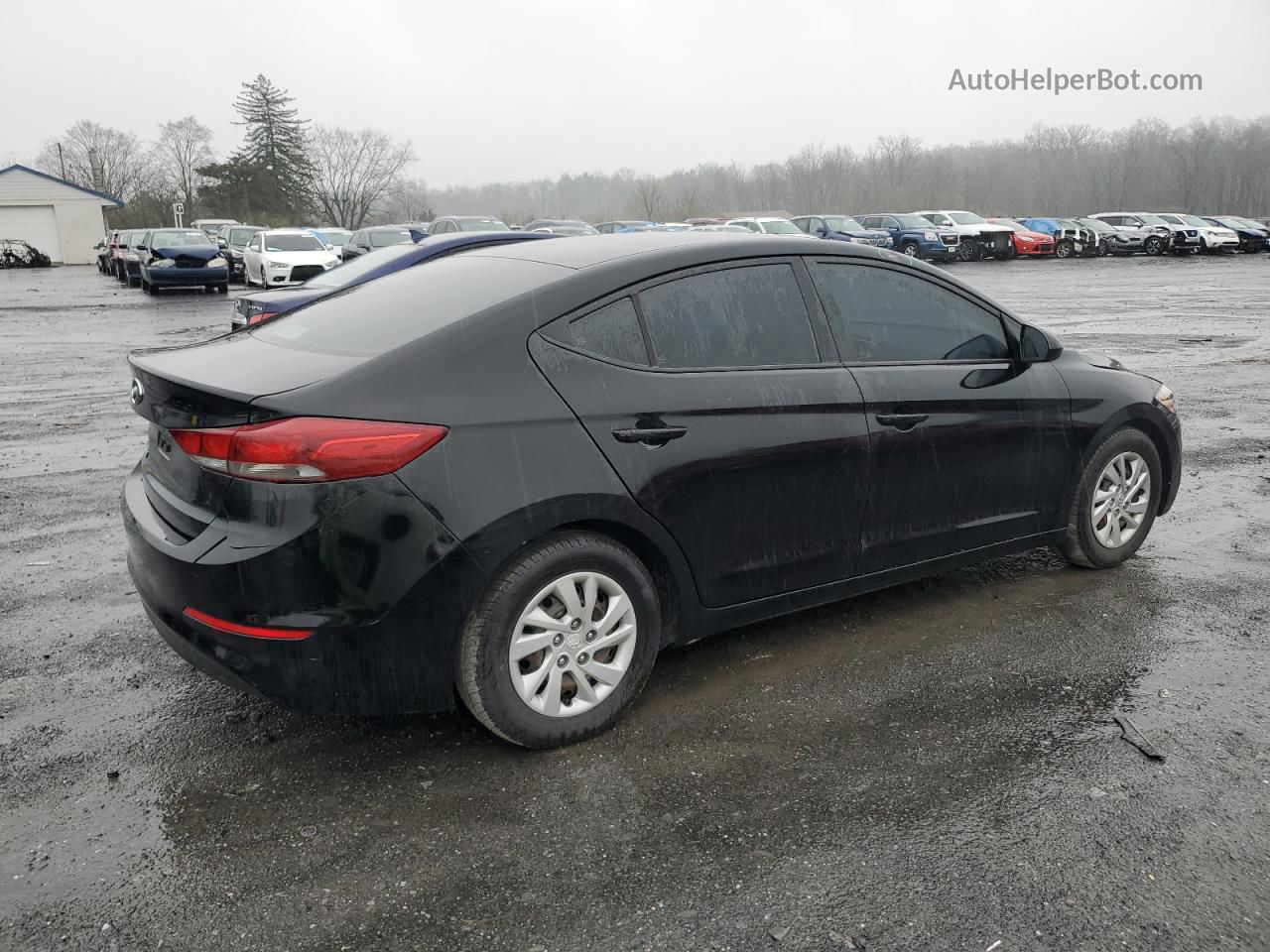 2018 Hyundai Elantra Se Black vin: 5NPD74LF1JH353467