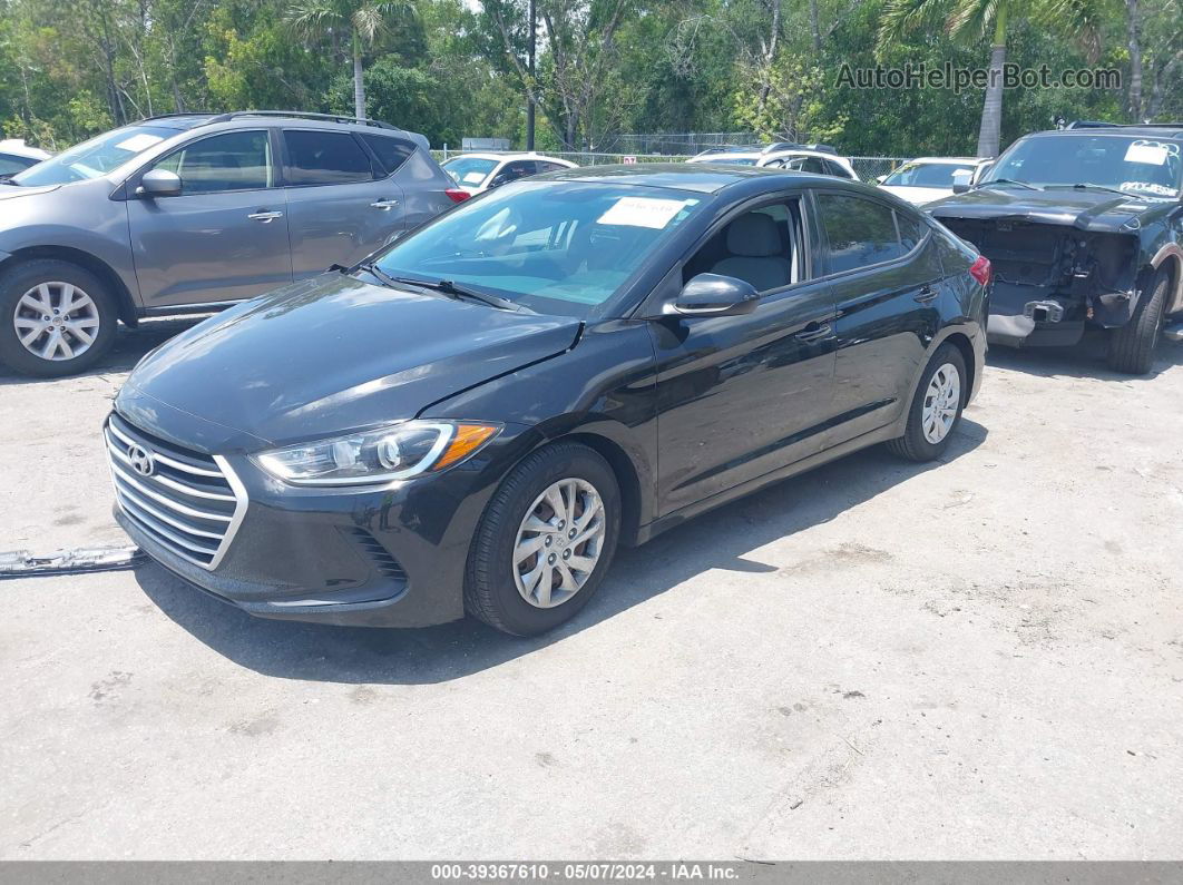 2018 Hyundai Elantra Se Черный vin: 5NPD74LF1JH372908