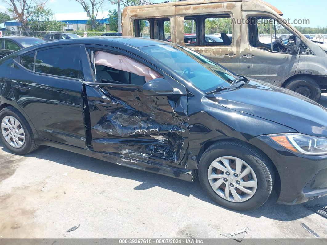 2018 Hyundai Elantra Se Black vin: 5NPD74LF1JH372908