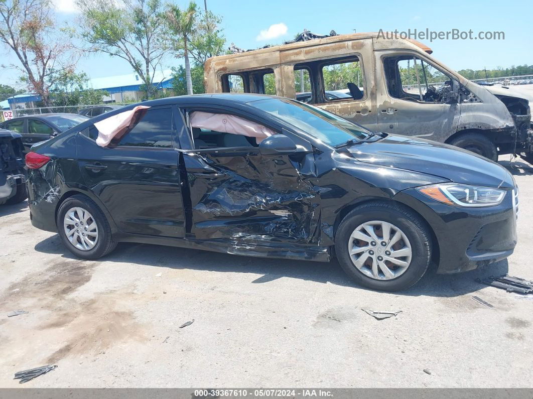 2018 Hyundai Elantra Se Black vin: 5NPD74LF1JH372908