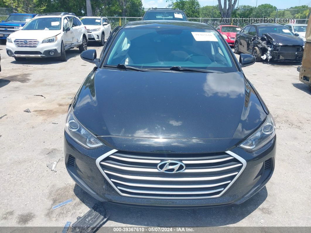 2018 Hyundai Elantra Se Black vin: 5NPD74LF1JH372908