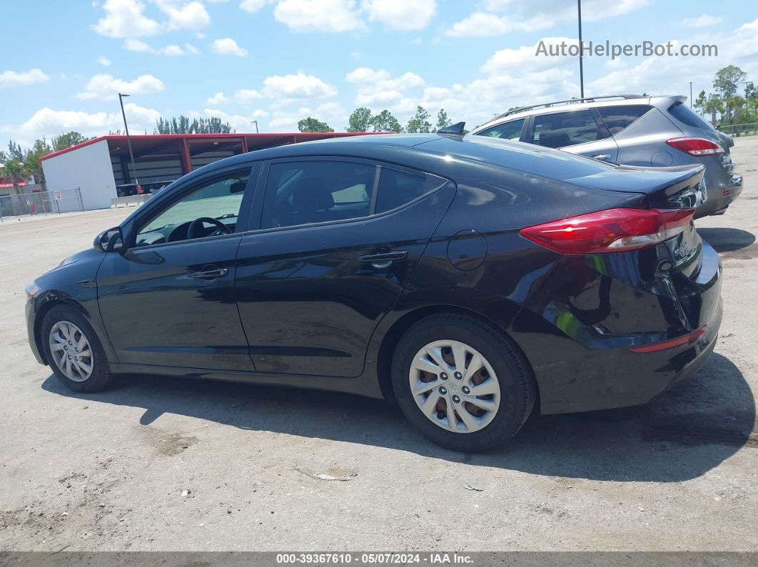 2018 Hyundai Elantra Se Black vin: 5NPD74LF1JH372908