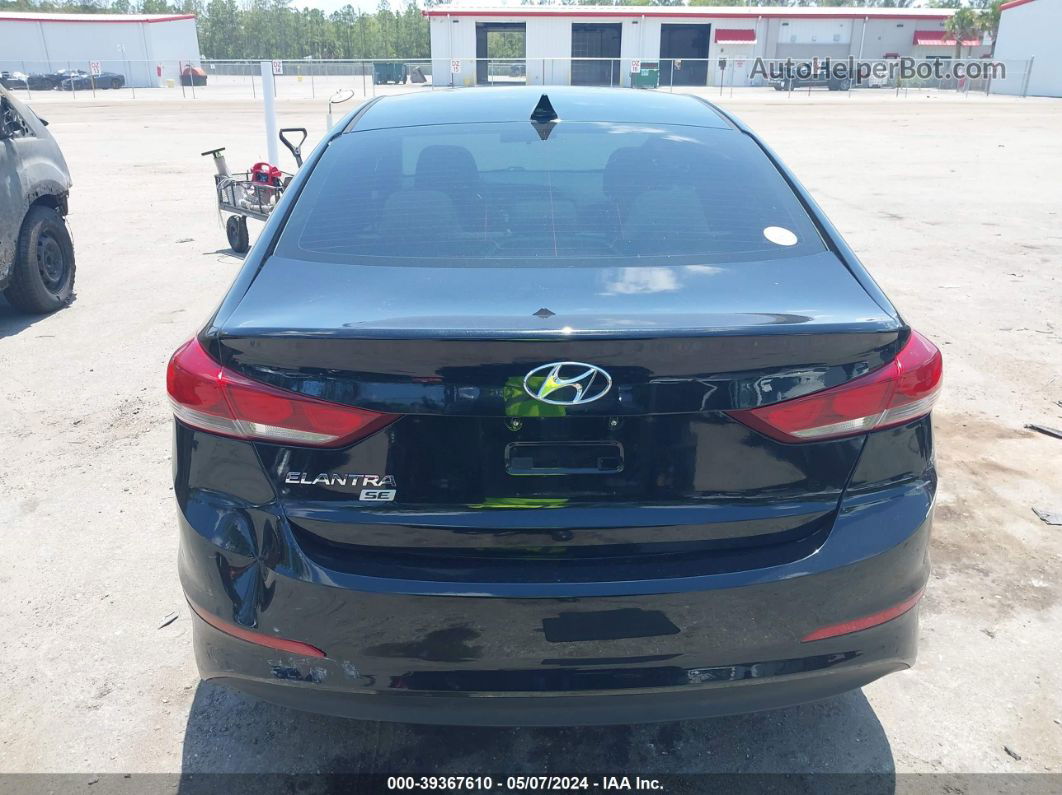 2018 Hyundai Elantra Se Black vin: 5NPD74LF1JH372908