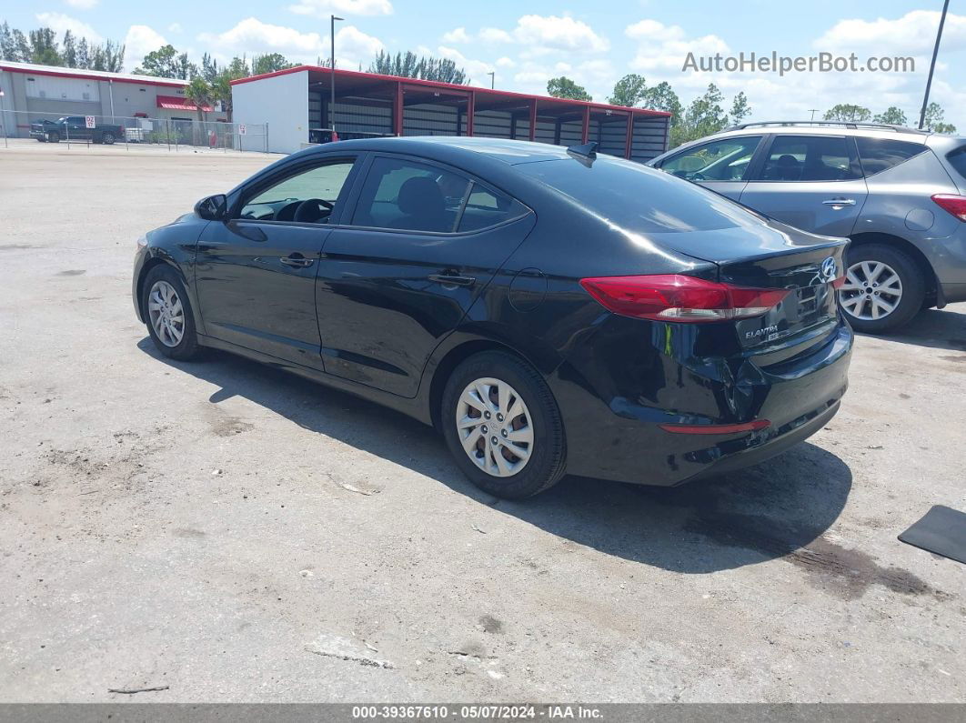 2018 Hyundai Elantra Se Black vin: 5NPD74LF1JH372908