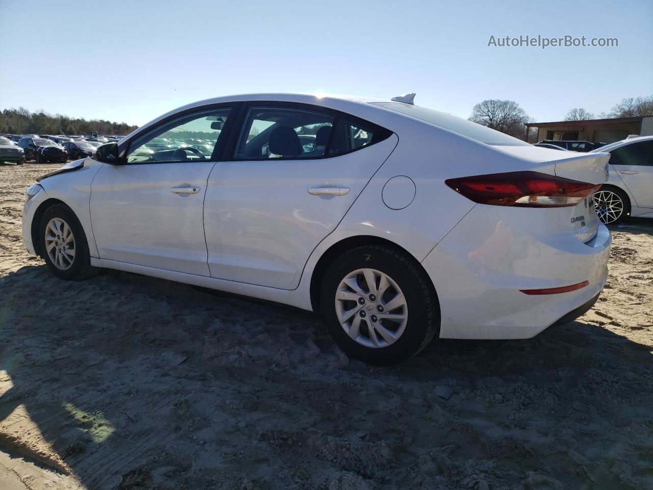 2018 Hyundai Elantra Se White vin: 5NPD74LF1JH396464