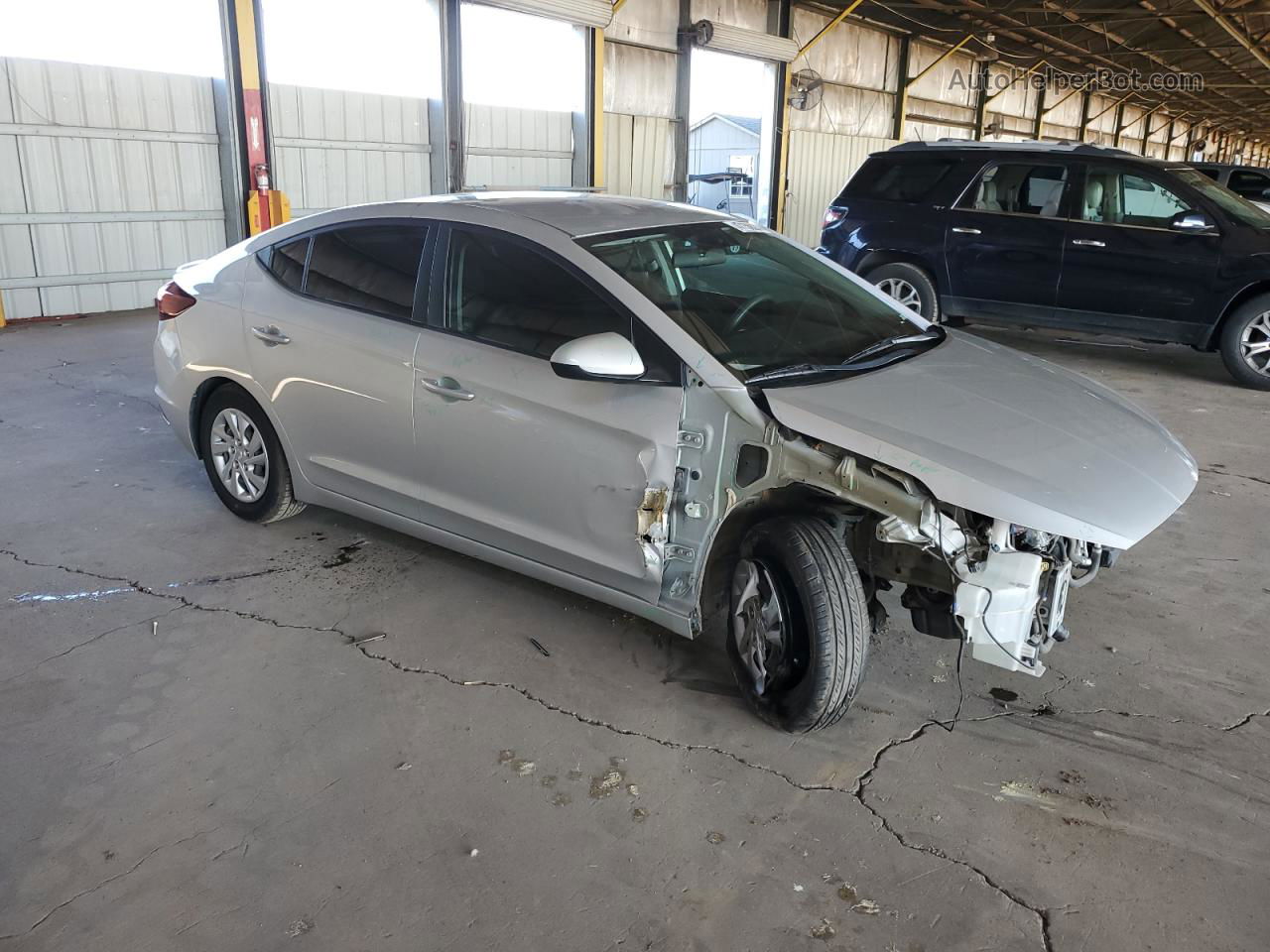 2019 Hyundai Elantra Se Silver vin: 5NPD74LF1KH416178