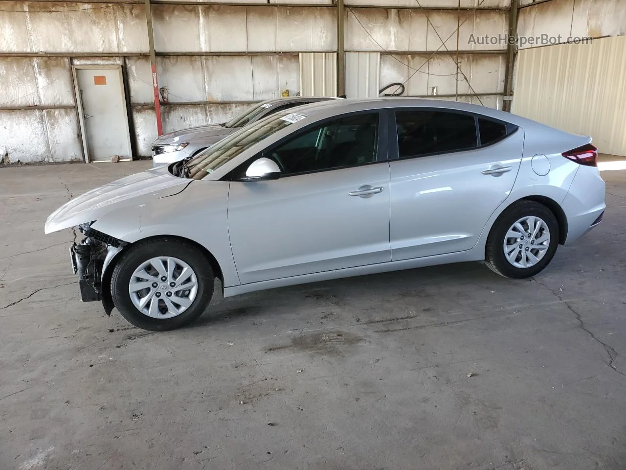 2019 Hyundai Elantra Se Silver vin: 5NPD74LF1KH416178