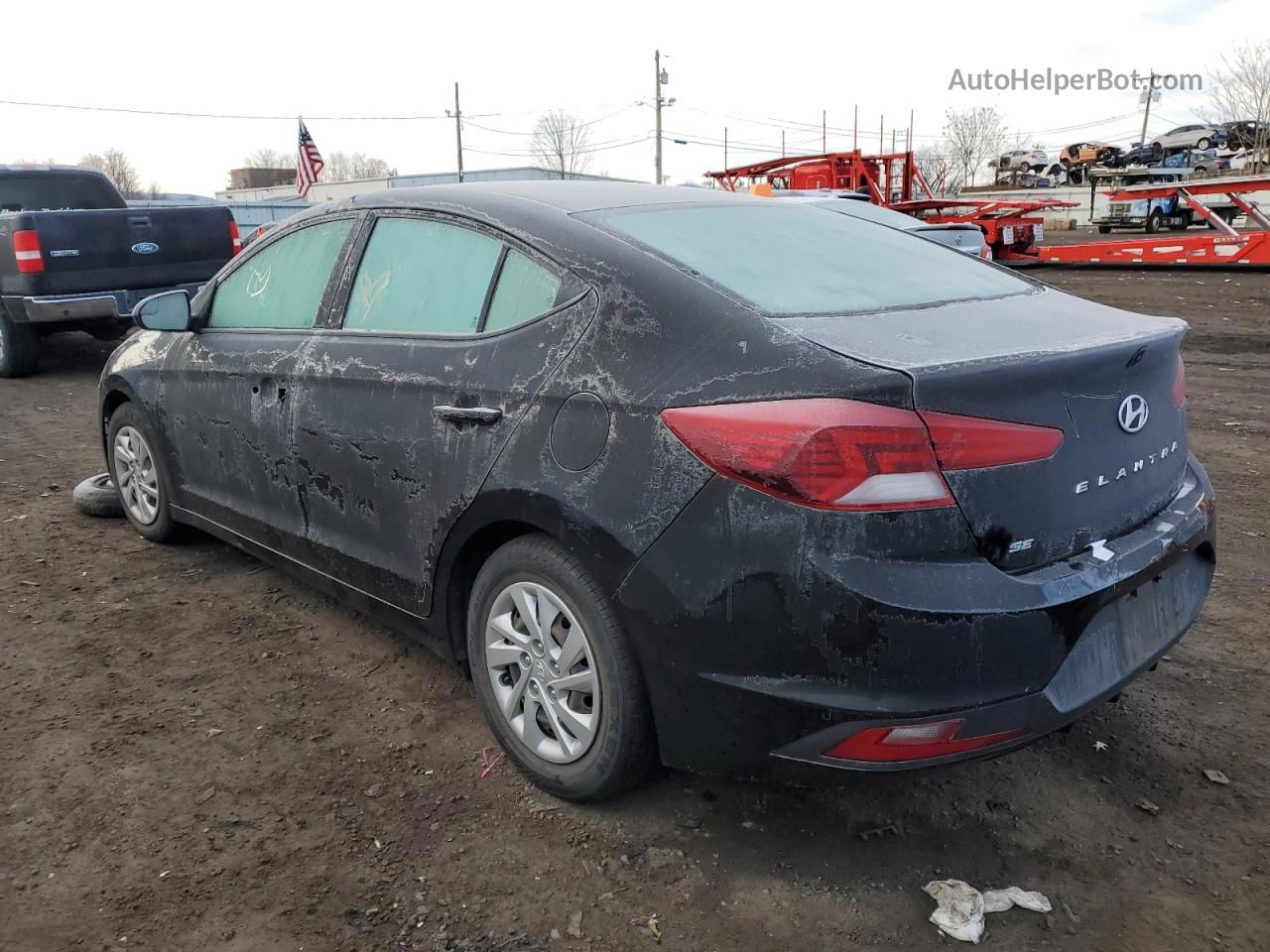 2019 Hyundai Elantra Se Black vin: 5NPD74LF1KH437287